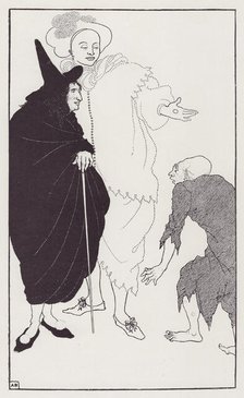 Don Juan, Sganarelle and the Beggar, from The Savoy No. 8, 1896. Creator: Aubrey Beardsley.