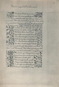'Page from "The Story of the Dwellers of Eyr", 1871. Creator: William Morris.