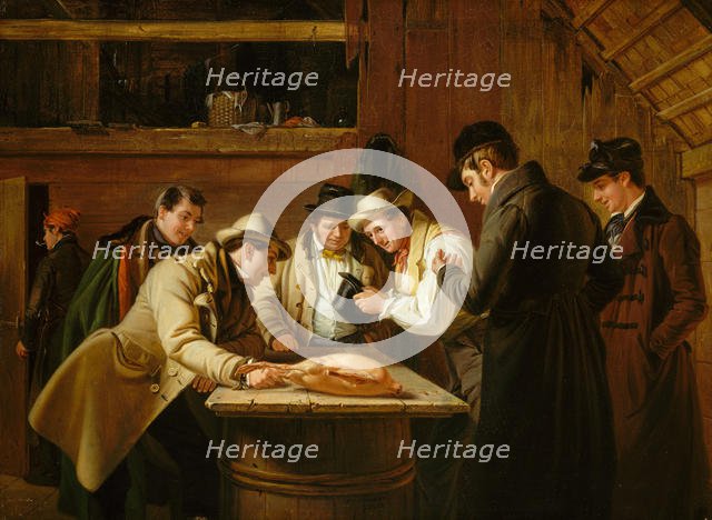 The Raffle (Raffling for the Goose), 1837. Creator: William Sidney Mount.