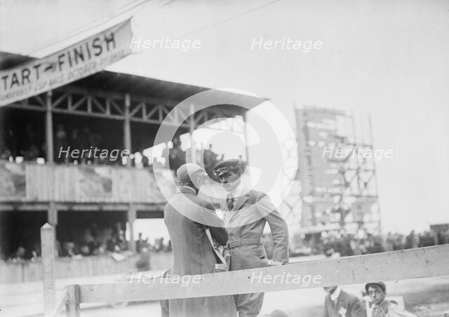 W.K. Vanderbilt at racetrack, 1910. Creator: Bain News Service.