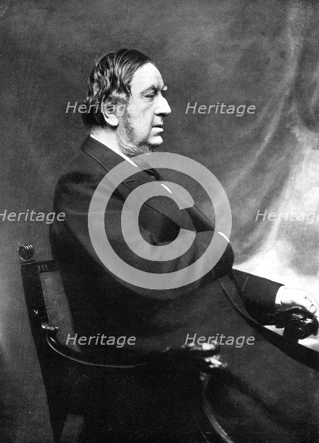 Sir William Vernon Harcourt, British Liberal statesman, 19th century.Artist: Elliott & Fry