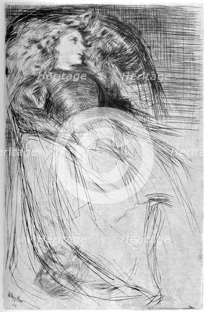 'Weary', 1863 (1904).Artist: James Abbott McNeill Whistler