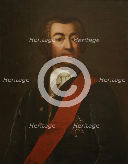 Portrait of Prince Alexander Grigoryevich Stroganov (1698-1754), Second Half of the 18th cen. Creator: Anonymous.