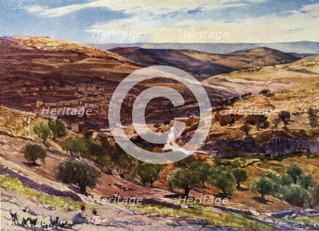 'The Valley of Hinnom with the Hill of Offence', 1902. Creator: John Fulleylove.