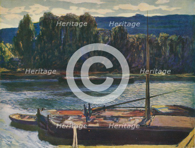 'Evening on the River Seine', c1910, (1912). Artist: Alexander Jamieson.
