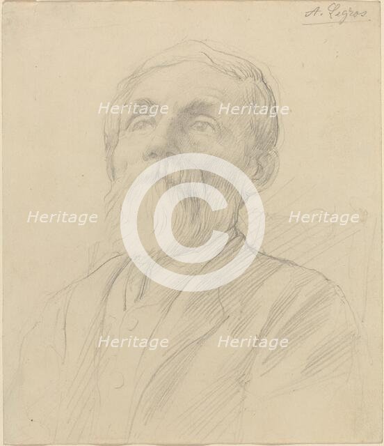 Portrait of an Old Man. Creator: Alphonse Legros.