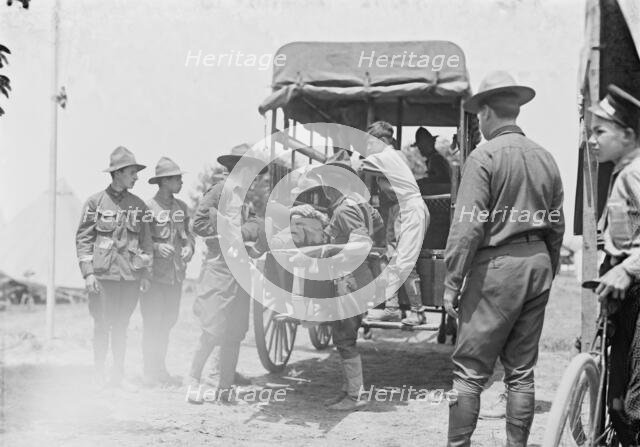 Heat Prostrations - Gettysburg, 1913. Creator: Bain News Service.