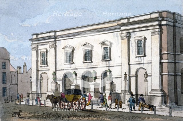 View of the 'new' theatre, Drury Lane, Westminster, London, c1813. Artist: Anon