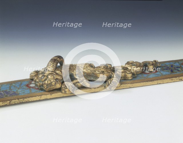 Cloisonne enamel paper weight, Late Ming dynasty, China, c1600. Artist: Unknown