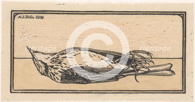Dead bird, 1919. Creator: Julie de Graag.