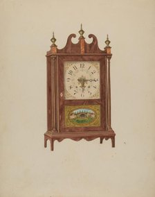 Mahogany Clock, c. 1936. Creator: Carl Buergerniss.
