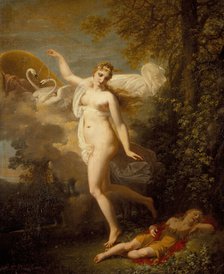 Venus and a Sleeping Cupid, c1810. Creator: Jean-Baptiste Mallet.