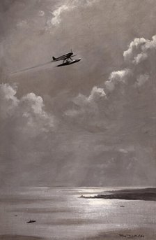 Seascape [Schneider Trophy aircraft], between 1939 and 1946. Creators: Central Office of Information, Roy Anthony Nockolds.