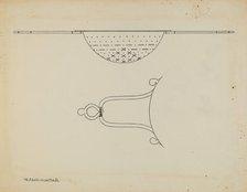 Silver Strainer, c. 1939. Creator: Kalamian Walton.