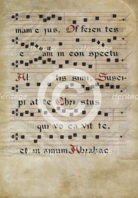 Music Text, third quarter of 15th century. Creator: Francesco di Antonio del Chierico.
