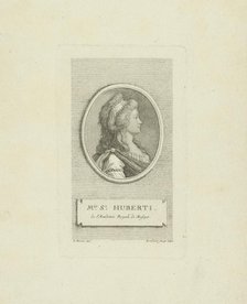 Portrait of the opera singer Antoinette Saint-Huberty (1756-1812), c. 1790. Creator: Endner, Gustav Georg (1754-1824).