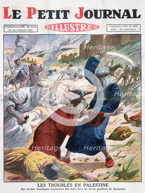 Trouble in Palestine, 1929. Artist: Unknown