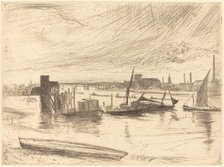 Early Morning, Battersea, 1861. Creator: James Abbott McNeill Whistler.
