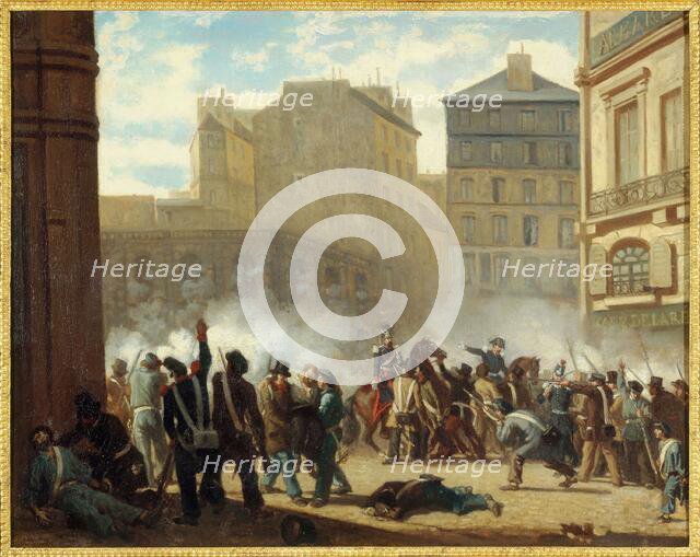 Storming of the water tower, place du Palais-Royal, February 24, 1848. Creator: Unknown.
