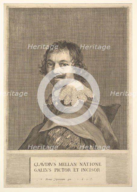 Claude Mellan: Self Portrait, 1635. Creator: Claude Mellan.