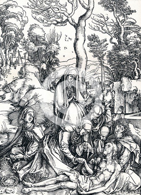 'The Lamentation for Christ', 1498 (1906). Artist: Albrecht Durer.