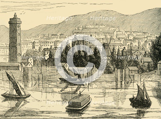 'The South Side of the Thames, Taken from Adelphi Terrace', 1770, (c1878). Creator: Unknown.