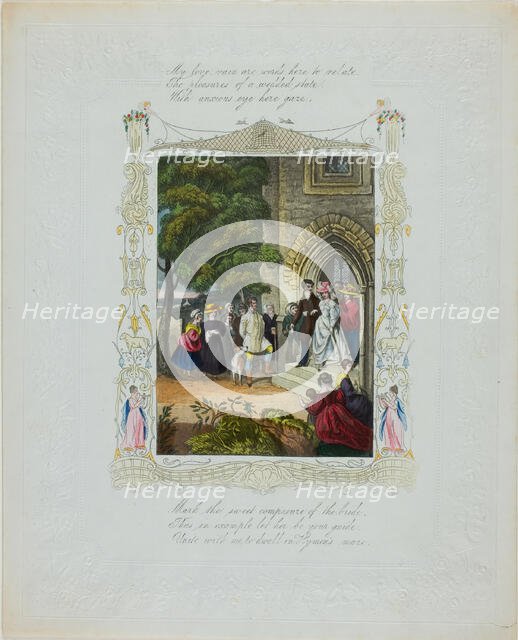 My Love, Vain Are Words (Valentine), c. 1850. Creator: Unknown.