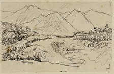 Village in Mountains, n.d. Creator: Rodolphe Bresdin.