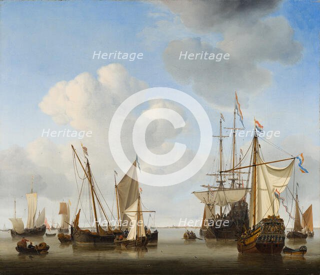 Ships in the Roads. Creator: Willem van de Velde the Younger.