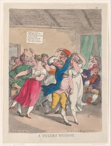 A Tailors Wedding, February 20, 1814., February 20, 1814. Creator: Thomas Rowlandson.