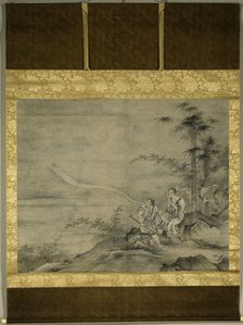 Genii Gama Sennin and Tekkai Sennin, Second half of the16th cen.. Artist: Motonobu, Kano, (Workshop) (1476-1559)