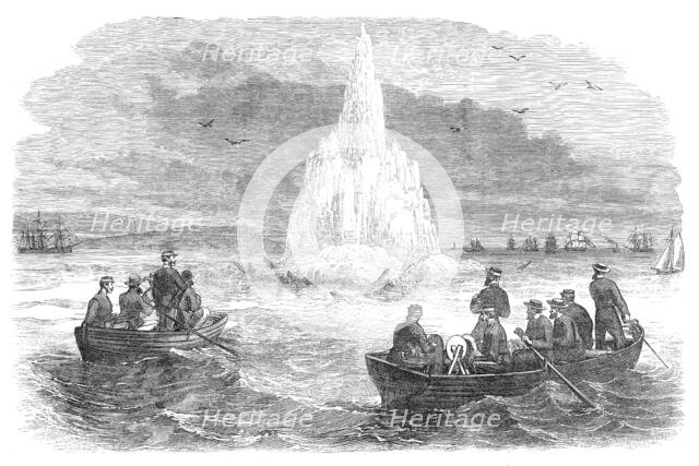 Blowing up of the wreck of the Golden Fleece in the Bristol Channel, 1870. Creator: Unknown.