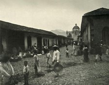 'The Mexican Peones: Street Scene at Cordova', 1919. Creator: Unknown.
