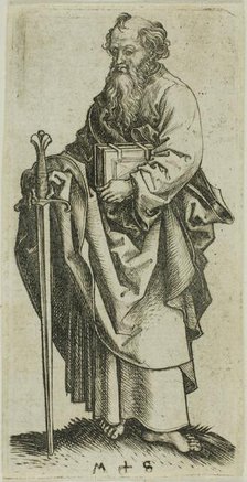 St. Paul, from Apostles, n.d. Creator: Martin Schongauer.