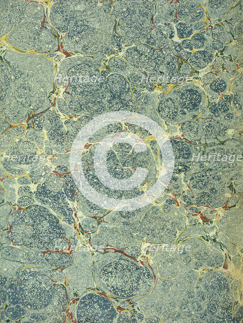 Marble endpaper, 1950s. Creator: English School (20th Century).