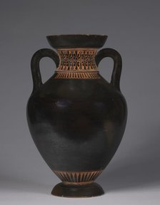 Panathenaic-shaped Amphora, 525-500 BC. Creator: Unknown.