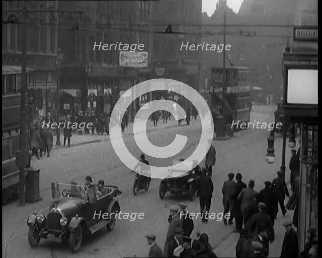 A Road Busy With Traffic, 1926. Creator: British Pathe Ltd.
