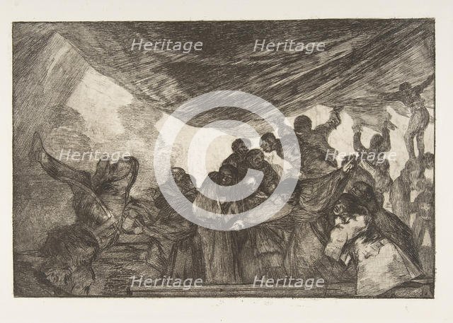 Plate 15 from the 'Disparates': Clear Folly, ca. 1816-23 (published 1864). Creator: Francisco Goya.