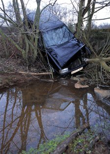 Fiat Panda crashed. Artist: Unknown.