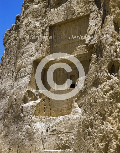 Tomb of King Artaxerxes I, Naqsh-e Rustam, Iran, Achaemenid Empire, 466-426 BC (1994). Creator: LTL.