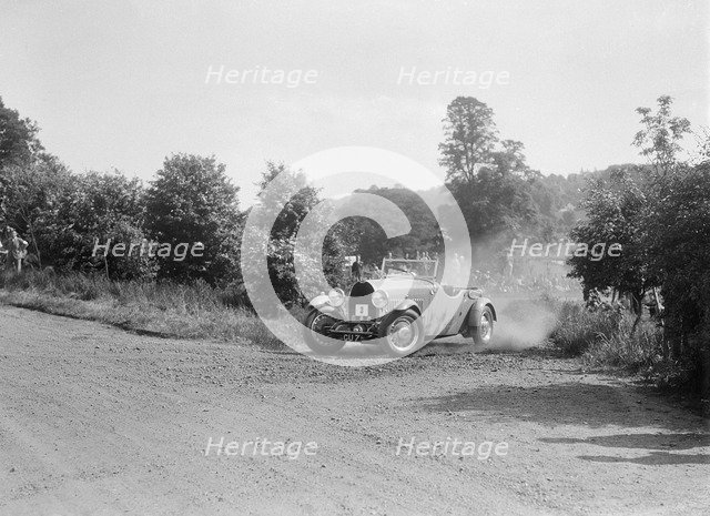 Bugatti Type 49, Bugatti Owners Club Hill Climb, Chalfont St Peter, Buckinghamshire, 1935. Artist: Bill Brunell.
