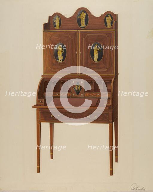 Cabinet Top Desk, 1941. Creator: Ferdinand Cartier.