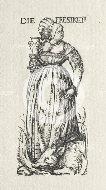 The Seven Vices: Gluttony. Creator: Hans Burgkmair (German, 1473-1531).