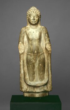 Standing Buddha, Dvaravati period, 8th century. Creator: Unknown.