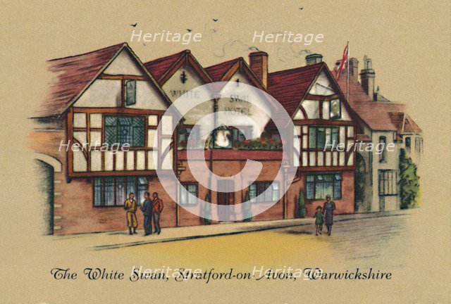 'The White Swan, Stratford-on-Avon, Warwickshire', 1939. Artist: Unknown.