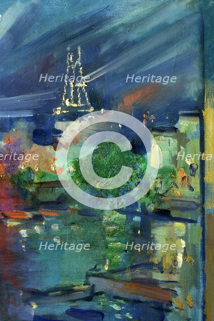 The Eiffel Tower at Night, 1924.