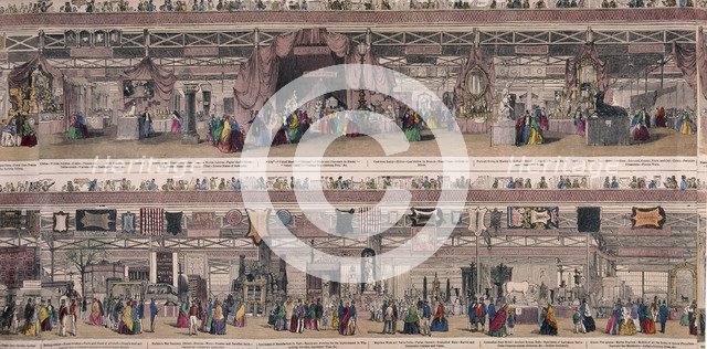 Great Exhibition, Crystal Palace, Hyde Park, London, 1851. Artist: Anon