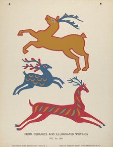 Plate 3: From Portfolio "Folk Art of Rural Pennsylvania", c. 1939. Creator: Unknown.