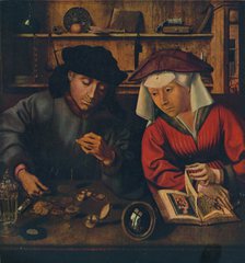 'The Moneylender and his Wife', 1514. Artist: Quentin Metsys I.