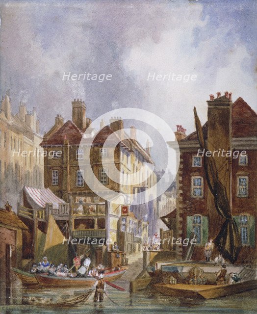 Hungerford Market, Westminster, London, c1810.                                           Artist: George Shepheard